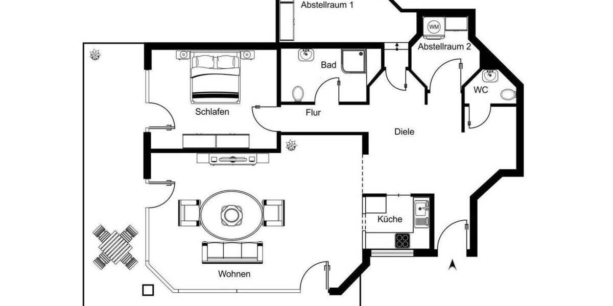 Etagenwohnung Lütjensee - 2 Zimmer, 86 m&sup2;, 225.000&euro; | Angebot:25728838