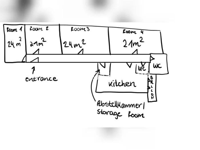 Etagenwohnung Hamburg Hamburg-Mitte - 4 Zimmer, 127 m&sup2;, 2.600&euro; | Angebot:24539406
