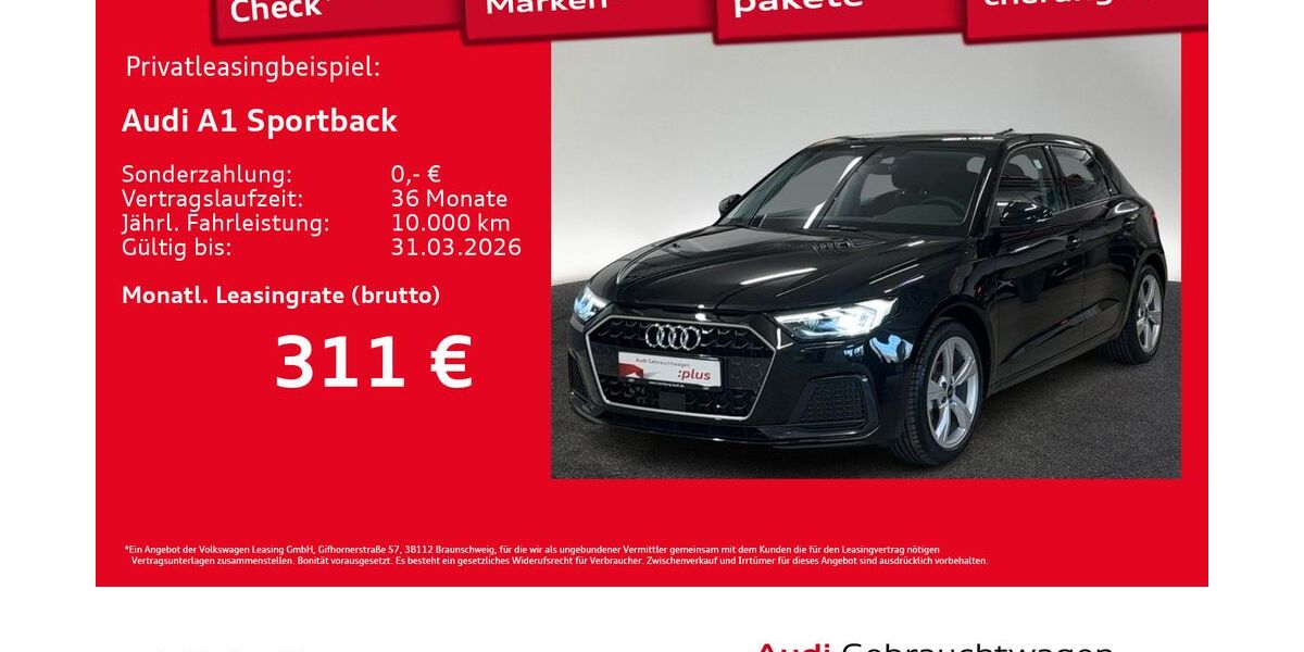 Audi A1 1.028 km 25.220 &euro; Hamburg 20537