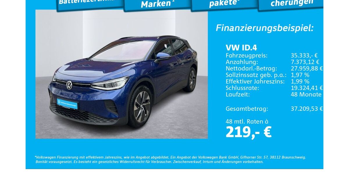 VW ID.4 10.790 km 34.777 &euro; Hamburg 22303