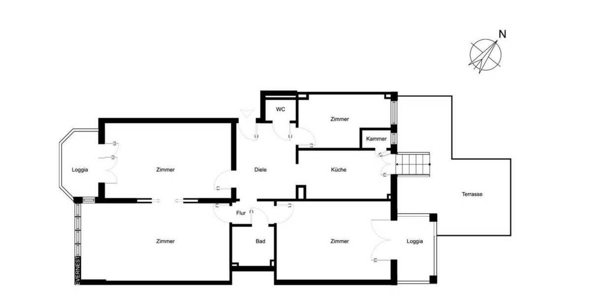 Etagenwohnung Hamburg Eppendorf - 4 Zimmer, 110 m&sup2;, 985.000&euro; | Angebot:25929368