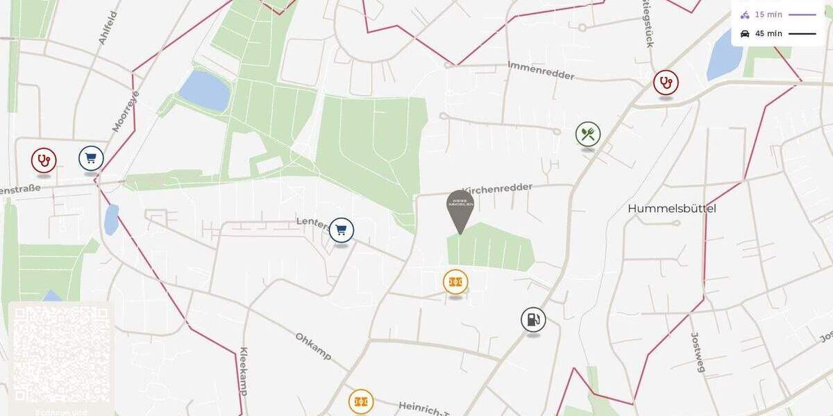 Etagenwohnung Hamburg Hummelsbüttel - 2 Zimmer, 65 m&sup2;, 395.000&euro; | Angebot:25938504