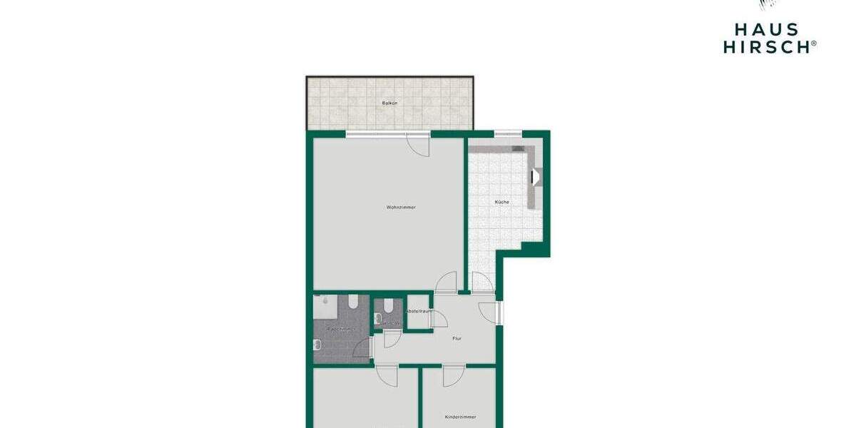Etagenwohnung Ammersbek Lottbek - 3 Zimmer, 81 m&sup2;, 339.000&euro; | Angebot:25650261