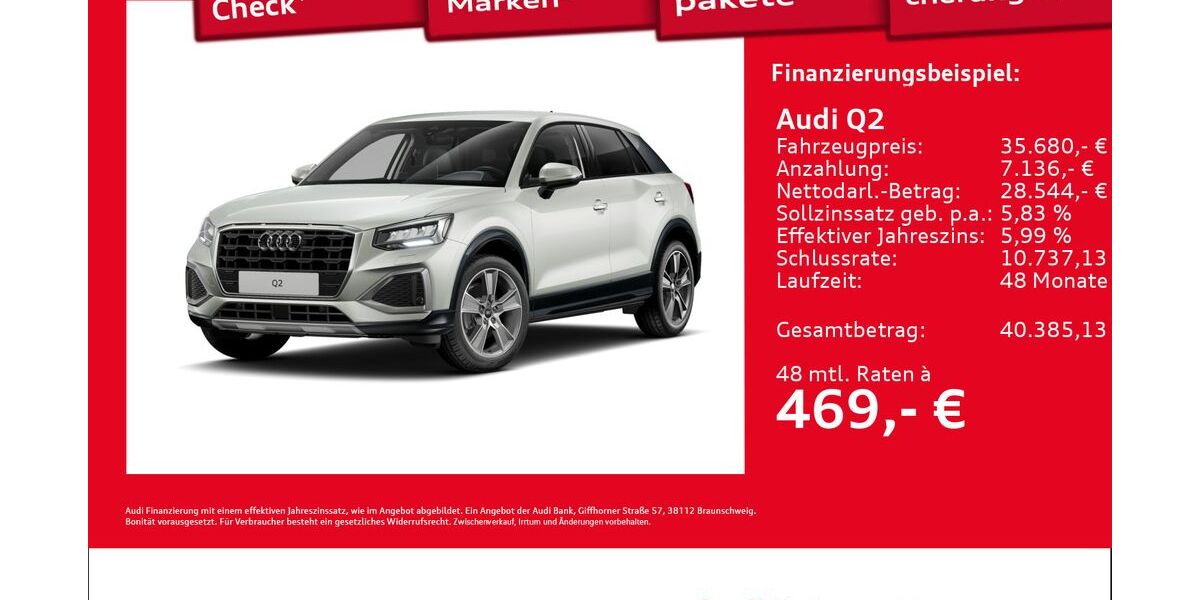 Audi Q2 7.955 km 35.680 &euro; Hamburg 22419
