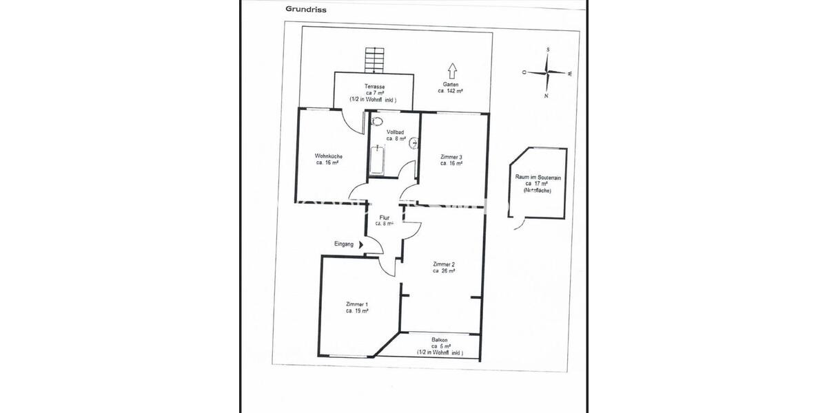 Etagenwohnung Hamburg Hohenfelde - 4 Zimmer, 110 m&sup2;, 1.800&euro; | Angebot:25342014