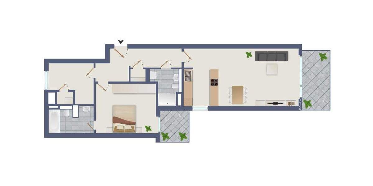 Etagenwohnung Hamburg Barmbek-Süd - 2 Zimmer, 82 m&sup2;, 659.000&euro; | Angebot:25732218