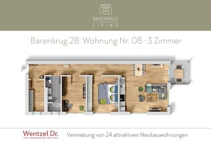 Wohnung Hamburg Wandsbek - 3 Zimmer, 79 m&sup2;, 1.506&euro; | Angebot:26005679