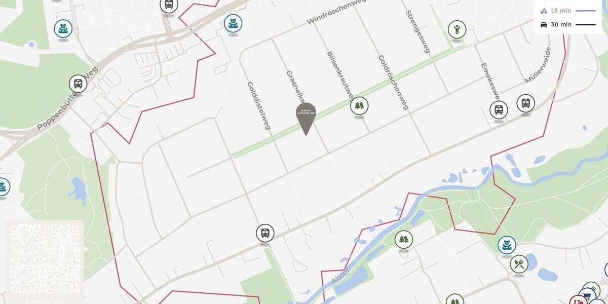 Einfamilienhaus Hamburg Poppenbüttel - 4 Zimmer, 115 m&sup2;, 700.000&euro; | Angebot:26080101