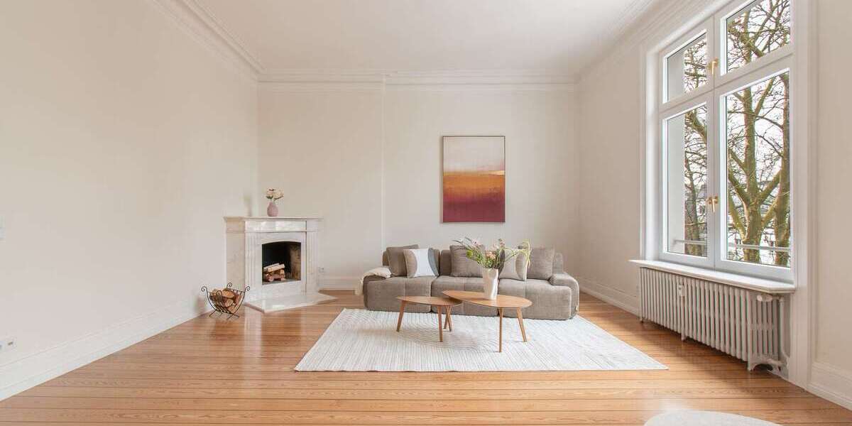 Etagenwohnung Hamburg Harvestehude - 4 Zimmer, 168 m&sup2;, 2.390.000&euro; | Angebot:25026354