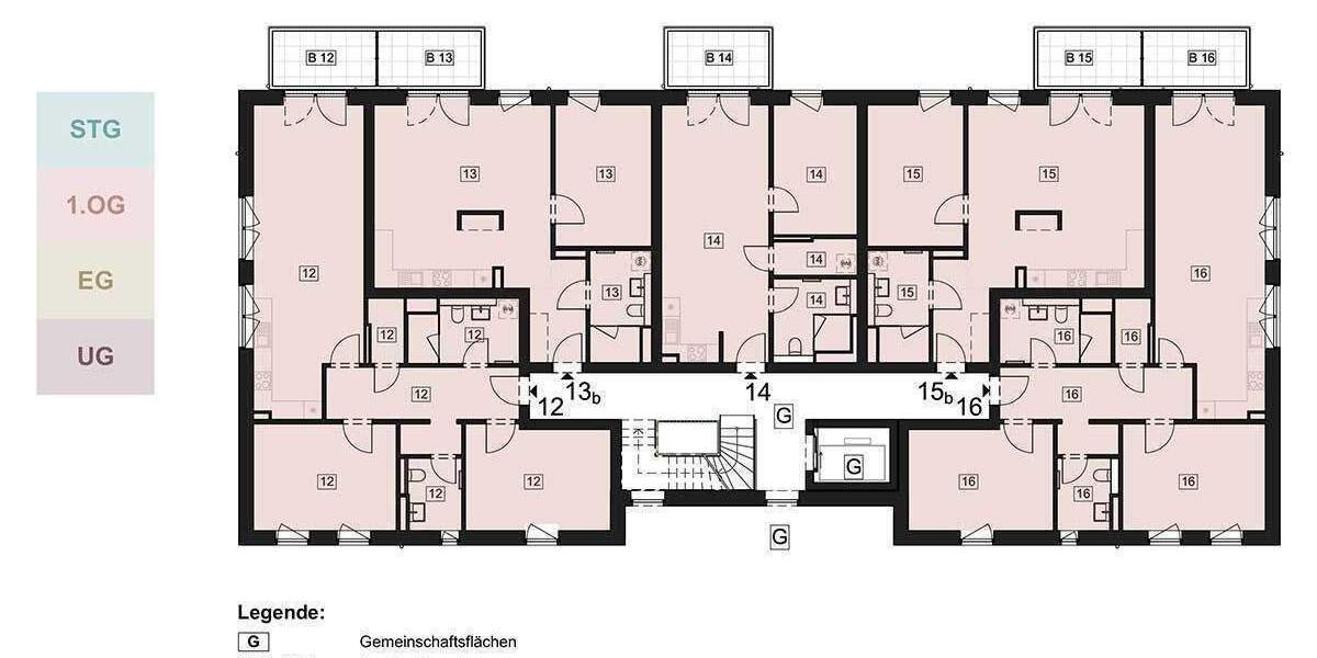 Etagenwohnung Norderstedt Harksheide - 2 Zimmer, 415.900&euro; | Angebot:25986376
