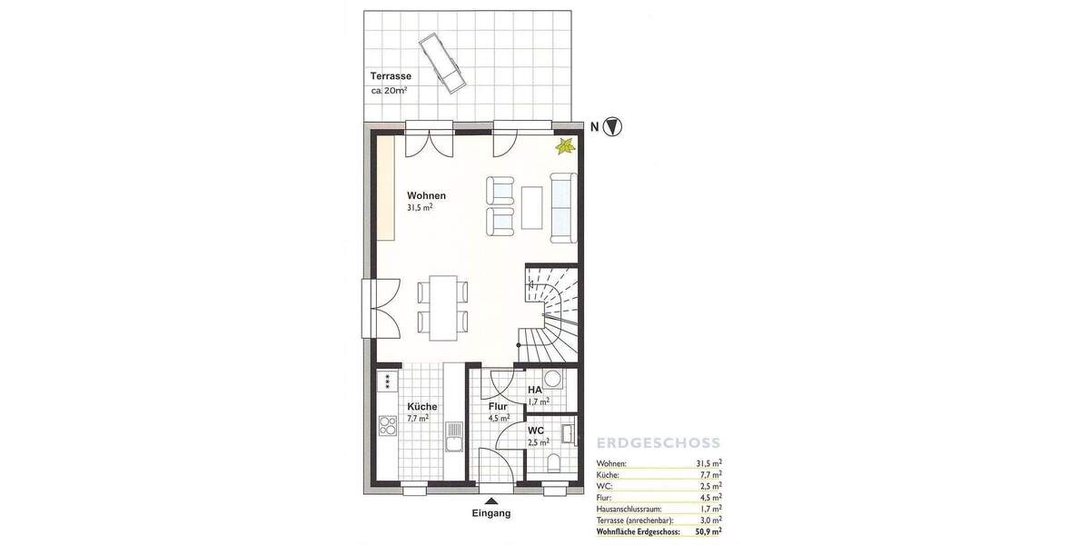 Doppelhaushälfte Hamburg Billstedt - 4 Zimmer, 126 m&sup2;, 799.000&euro; | Angebot:25720741