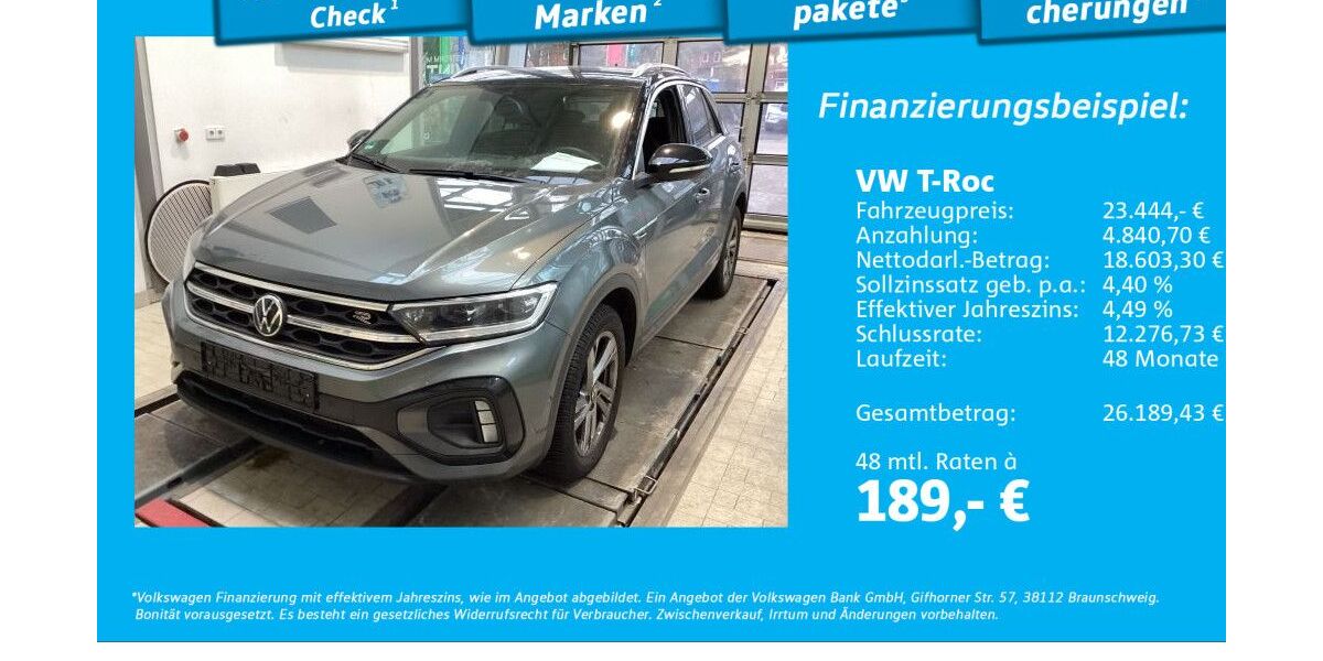 VW T-Roc 33.479 km 23.222 &euro; Hamburg 22303