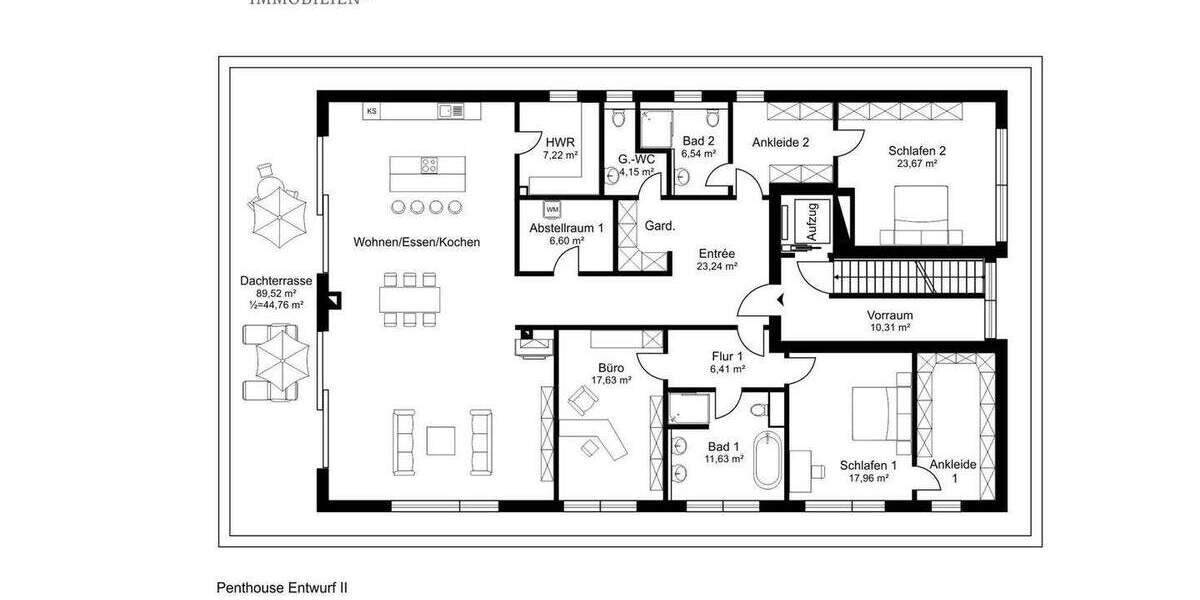 Etagenwohnung Hamburg Othmarschen - 4 Zimmer, 310 m&sup2;, 5.498.000&euro; | Angebot:25776502