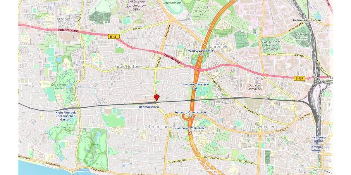 Gewerbeobjekt Hamburg Groß Flottbek - 1 Zimmer, 3.820&euro; | Angebot:26015483