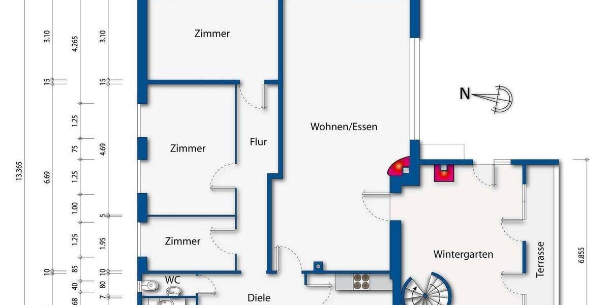 Doppelhaushälfte Witzhave - 4 Zimmer, 134 m&sup2;, 398.000&euro; | Angebot:25749048