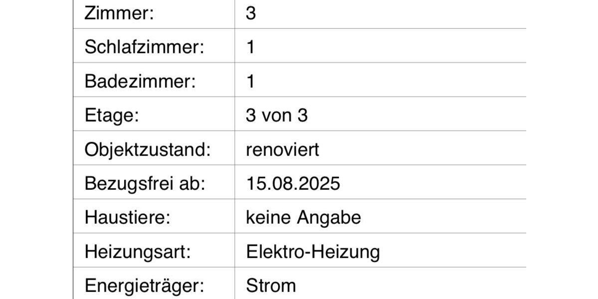 Etagenwohnung Hamburg Eimsbüttel - 3 Zimmer, 60 m&sup2;, 999&euro; | Angebot:25940789