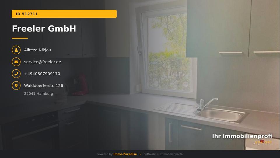 Etagenwohnung Hamburg Altona-Nord - 2 Zimmer, 48 m&sup2;, 700&euro; | Angebot:25416699