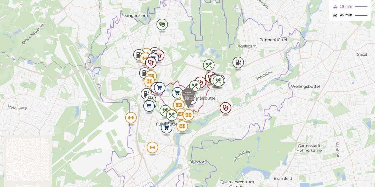 Etagenwohnung Hamburg Hummelsbüttel - 2 Zimmer, 65 m&sup2;, 395.000&euro; | Angebot:25938504