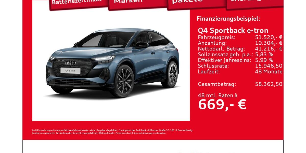 Audi Q4 e-tron 15.889 km 51.520 &euro; Hamburg 22419