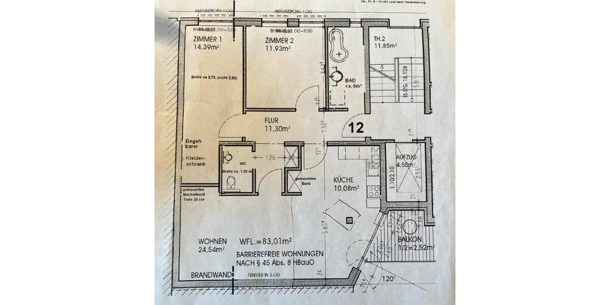Etagenwohnung Hamburg Sternschanze - 3 Zimmer, 83 m&sup2;, 849.000&euro; | Angebot:26802908