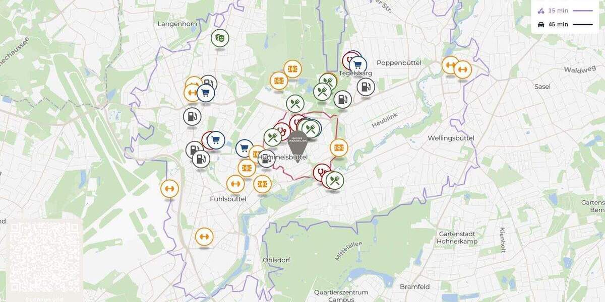 Etagenwohnung Hamburg Hummelsbüttel - 2 Zimmer, 74 m&sup2;, 1.135&euro; | Angebot:25896371