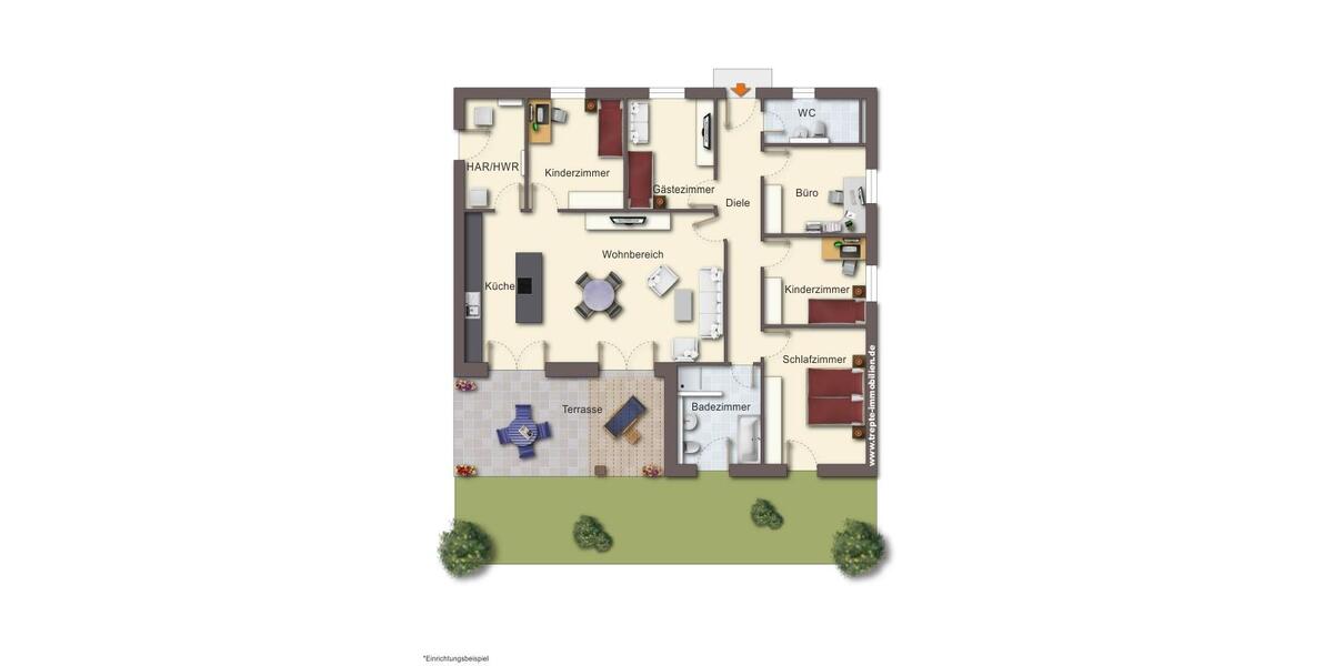 SPAREN durch Eigenleistung - NEUBAU zum SELBST-Ausbau - großzügiger Winkelbungalow auf Traum-Grundstück ! - Bungalow Bokholt-Hanredder Hanredder | Angebot:25148213