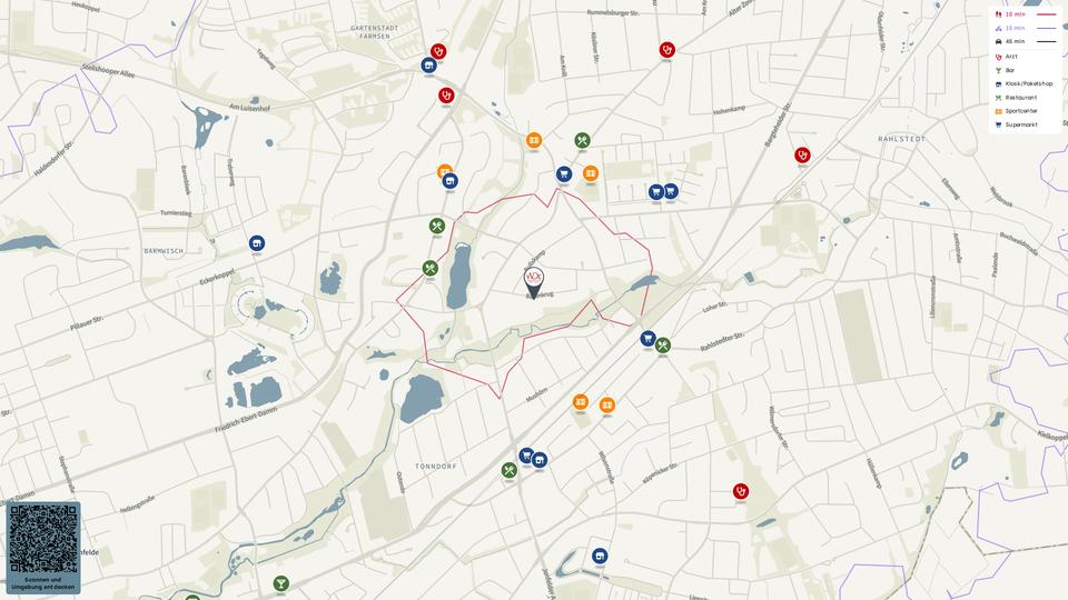 Etagenwohnung Hamburg Wandsbek - 3 Zimmer, 79 m&sup2;, 1.506&euro; | Angebot:26005679