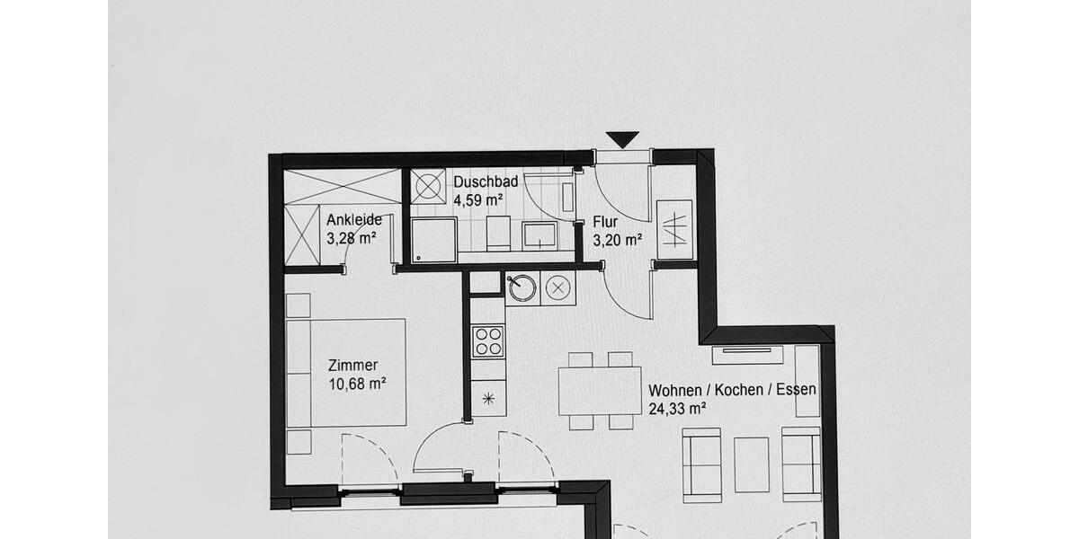 Etagenwohnung Hamburg Eppendorf - 2 Zimmer, 47 m&sup2;, 1.799&euro; | Angebot:25893161