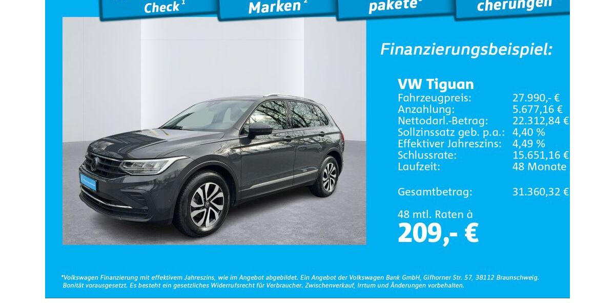VW Tiguan 69.261 km 27.990 &euro; Glinde 21509