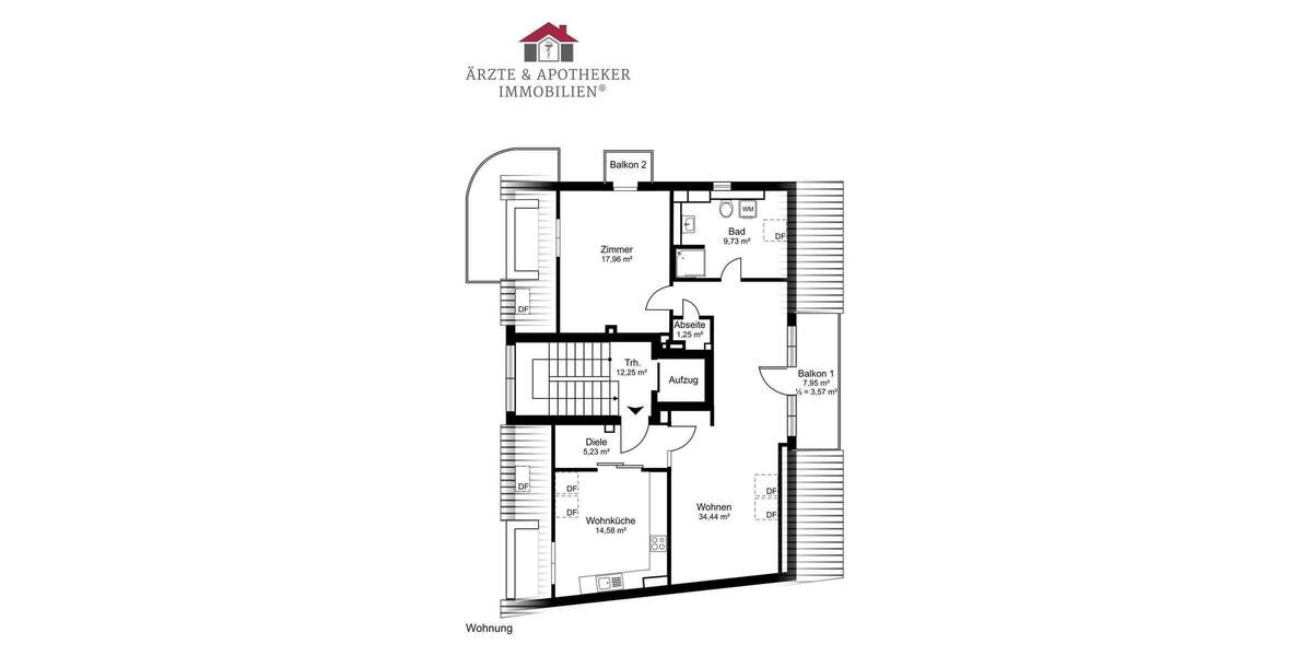 Etagenwohnung Hamburg Poppenbüttel - 2 Zimmer, 77 m&sup2;, 639.000&euro; | Angebot:25879313