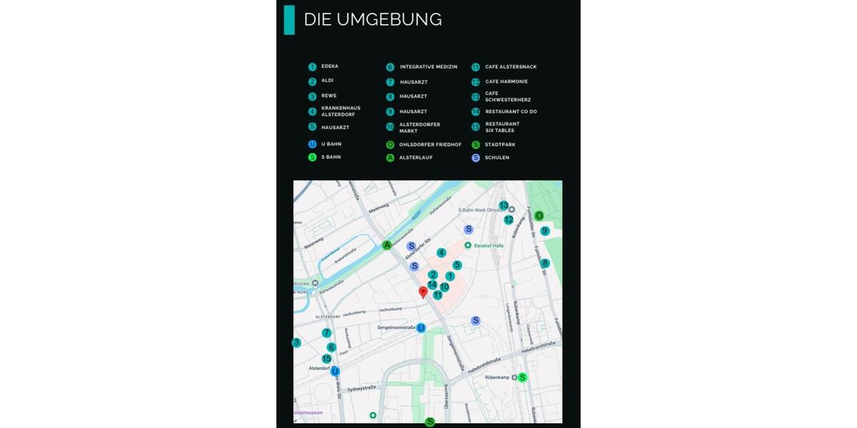 Maisonettenwohnung Hamburg Alsterdorf - 4 Zimmer, 110 m&sup2;, 2.990&euro; | Angebot:25292785