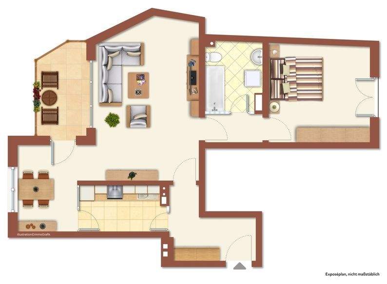 Etagenwohnung Hamburg Rotherbaum - 2 Zimmer, 73 m&sup2;, 475.000&euro; | Angebot:25802027